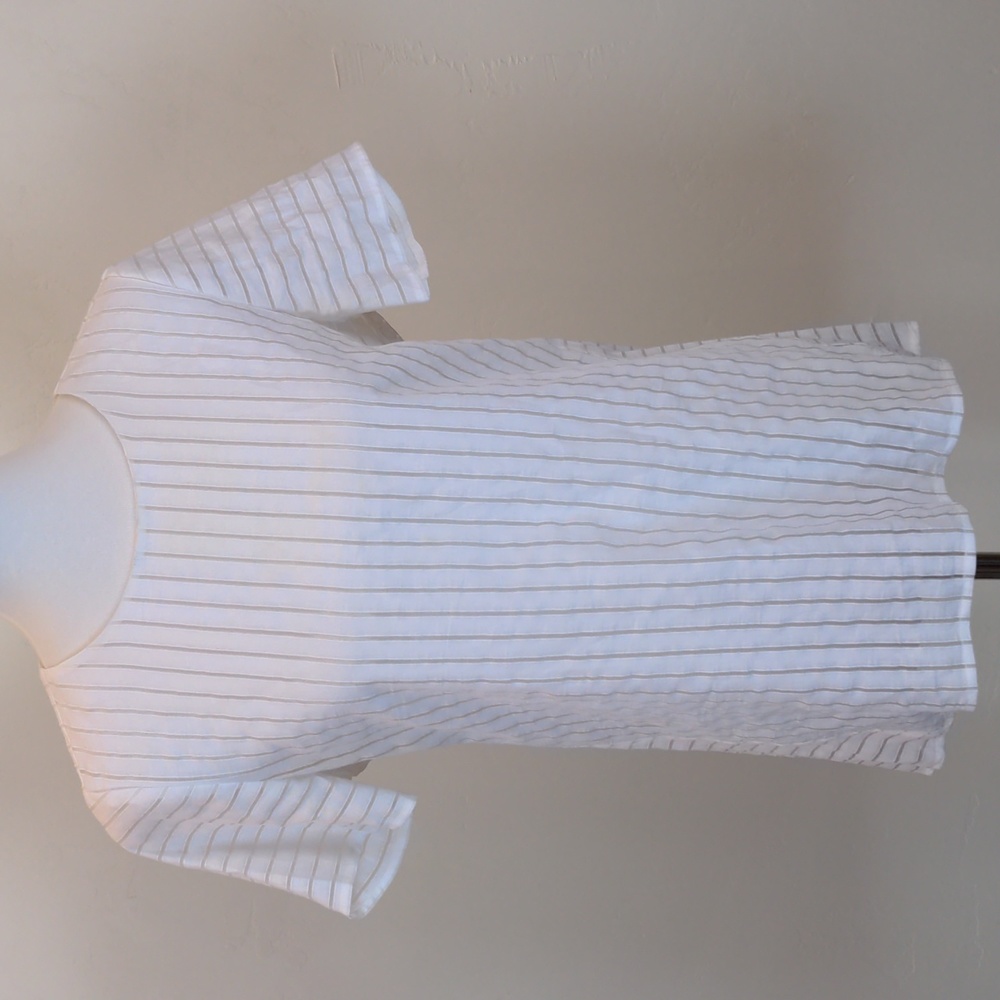 J. Crew Striped Sheer Top